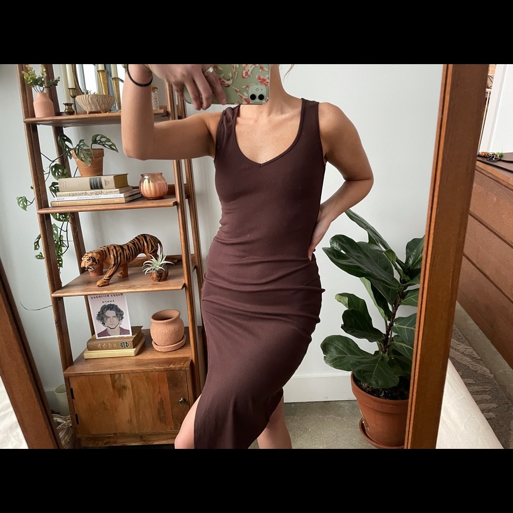 Brown Midi Dress